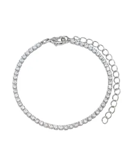 Delicate CZ Round Bracelet