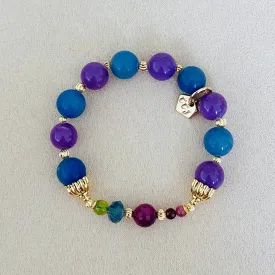 Delicate Purple Salvia Bracelet