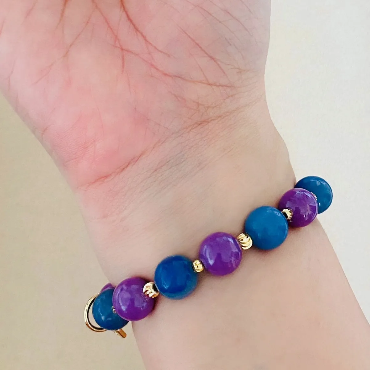 Delicate Purple Salvia Bracelet