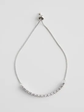 Delicate Rectangular Diamante Bracelet