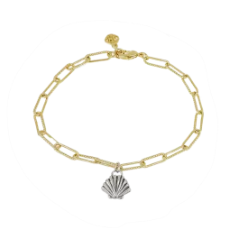 Diamante Charm Bracelet Shell
