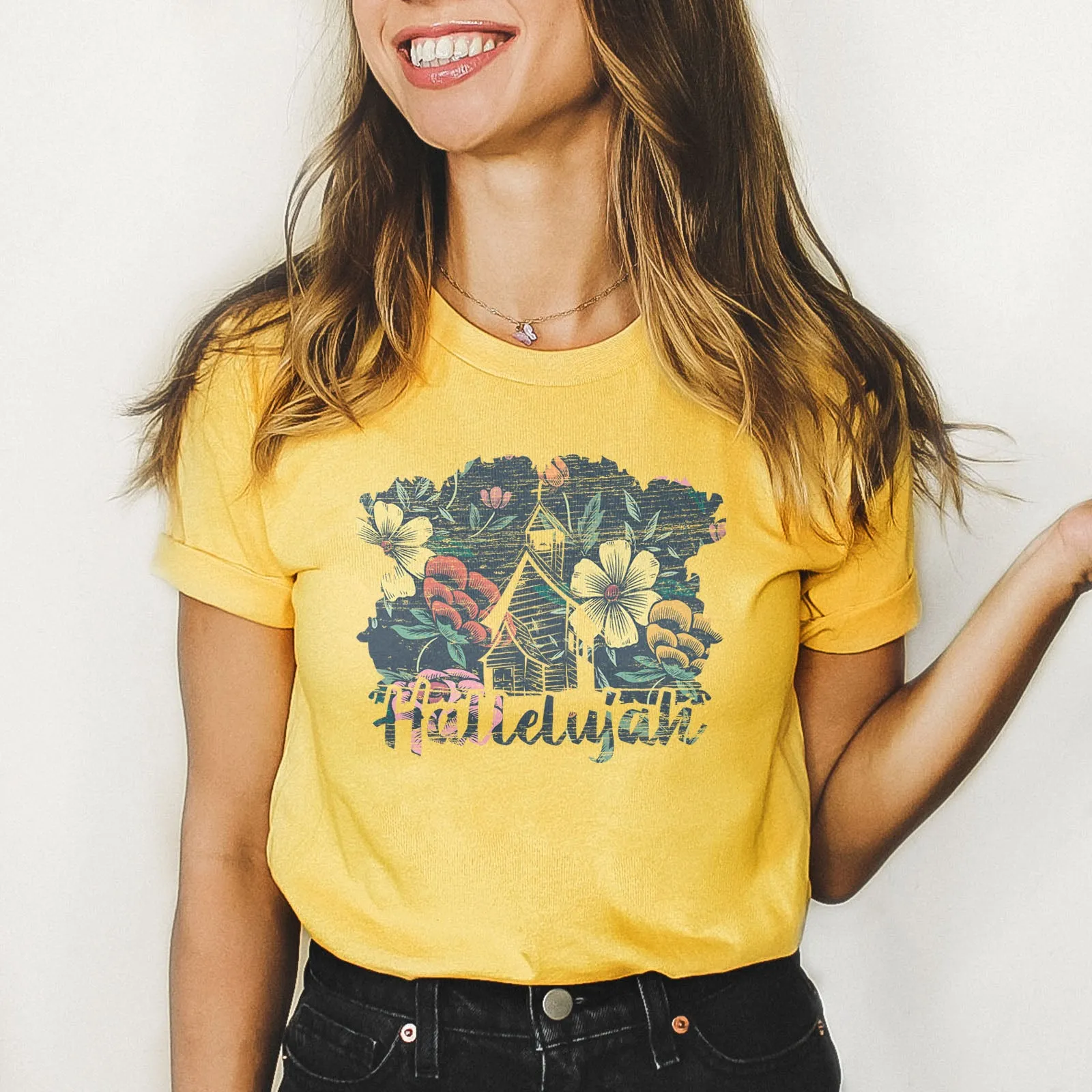 Distressed Hallelujah Tee