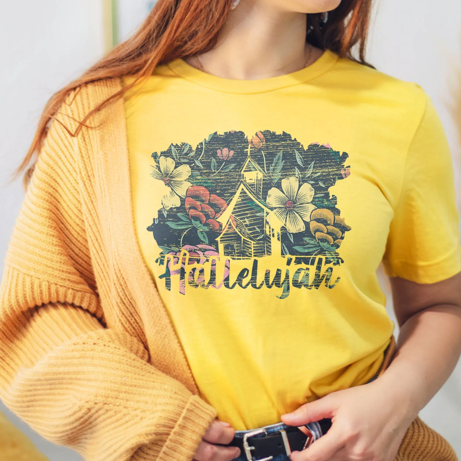 Distressed Hallelujah Tee