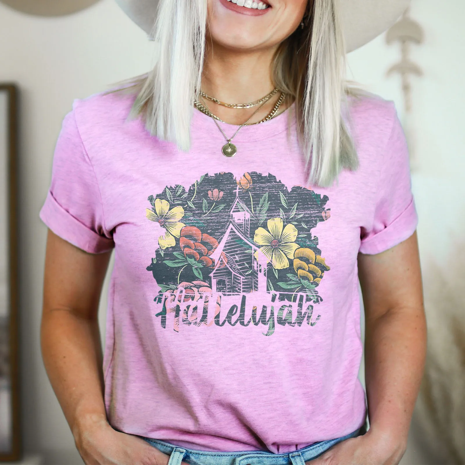 Distressed Hallelujah Tee