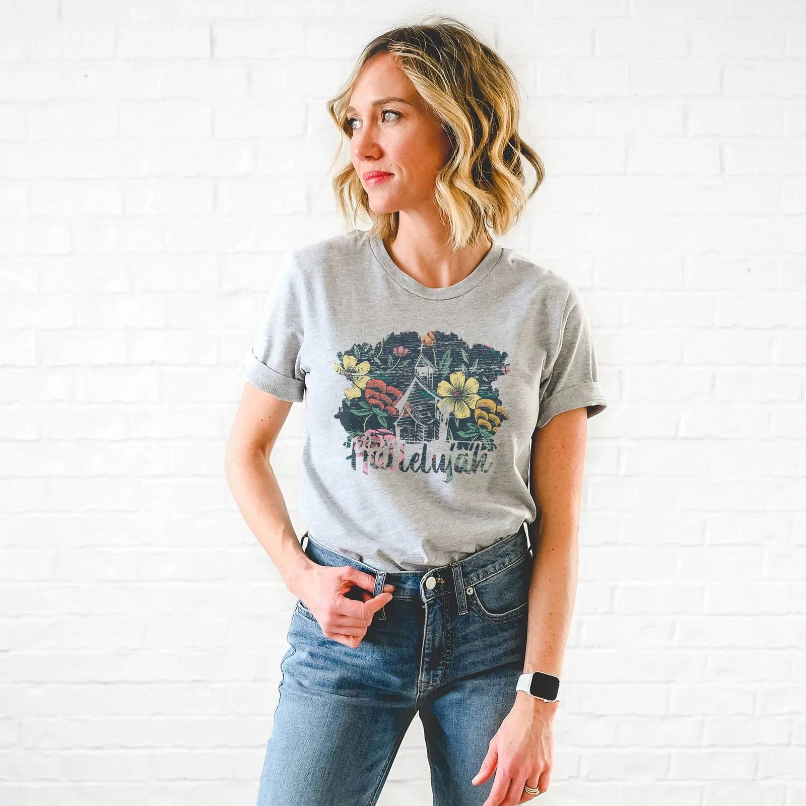 Distressed Hallelujah Tee