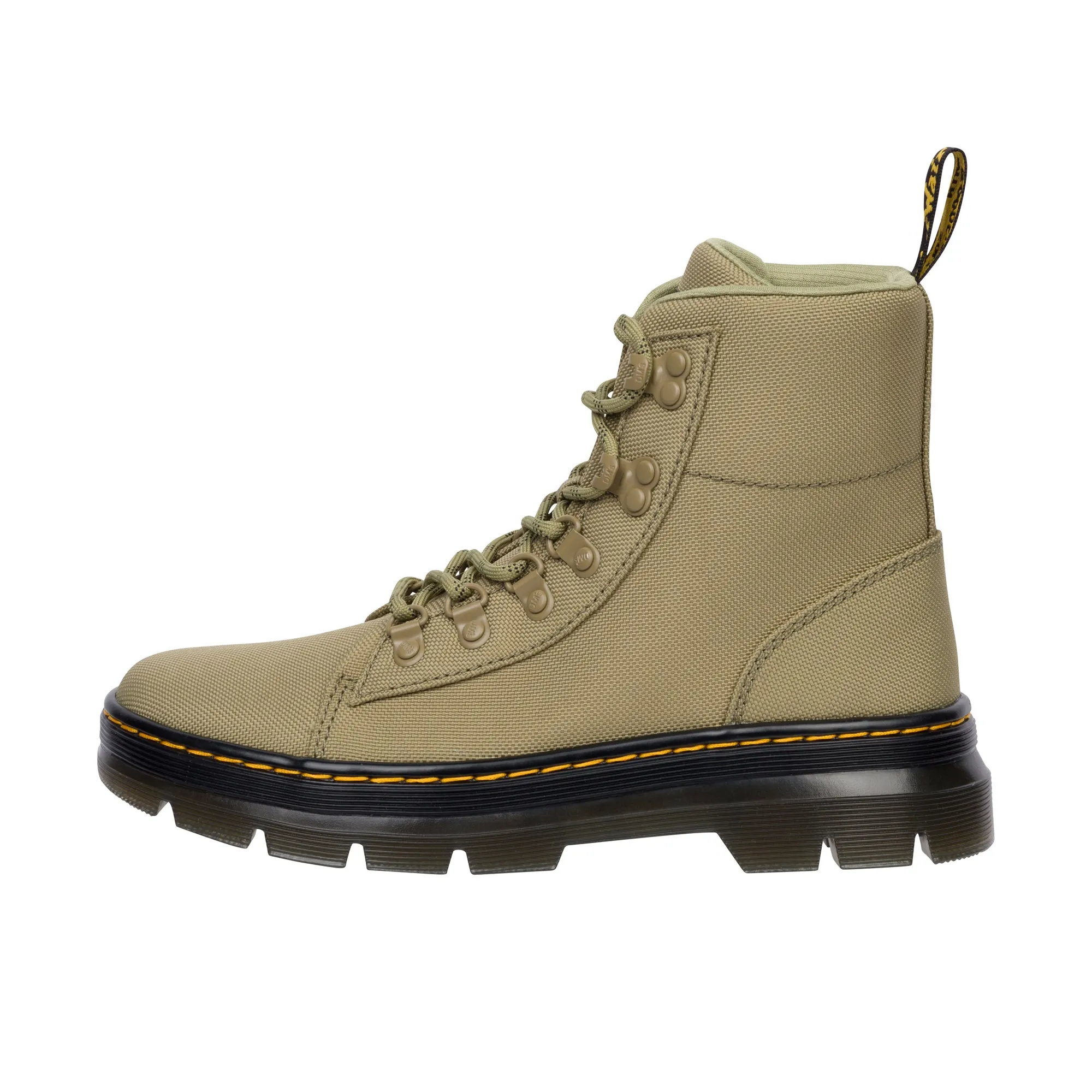 Dr. Martens Combs W Extra Tough 50/50 Boots in Muted Olive - Durable Womens Footwear