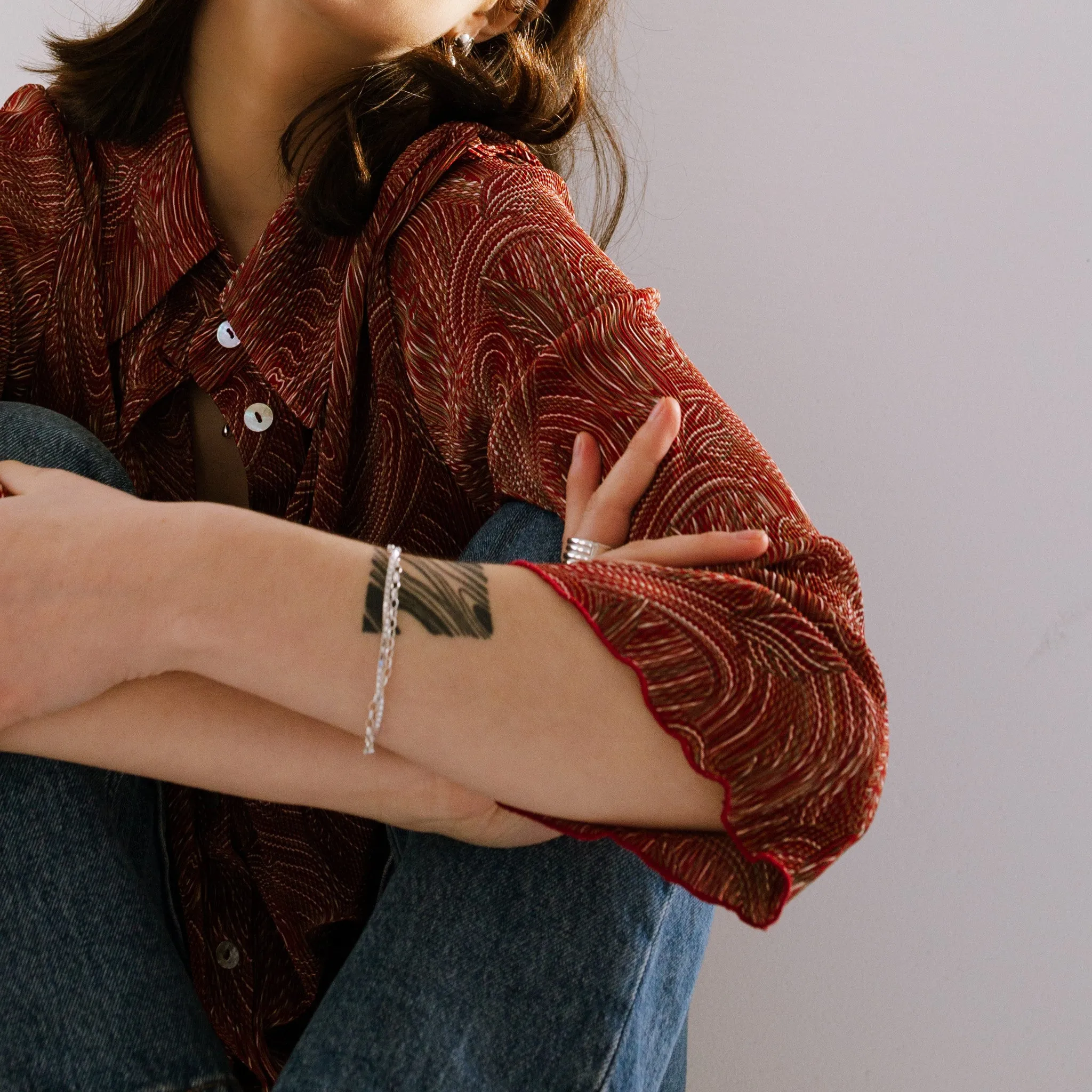 Duo Venetian Bracelet - Sterling Silver