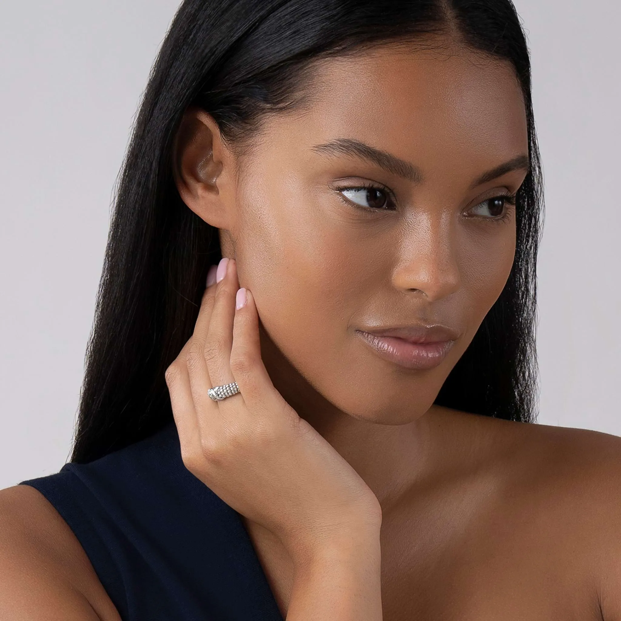 Embrace X Beaded Ring