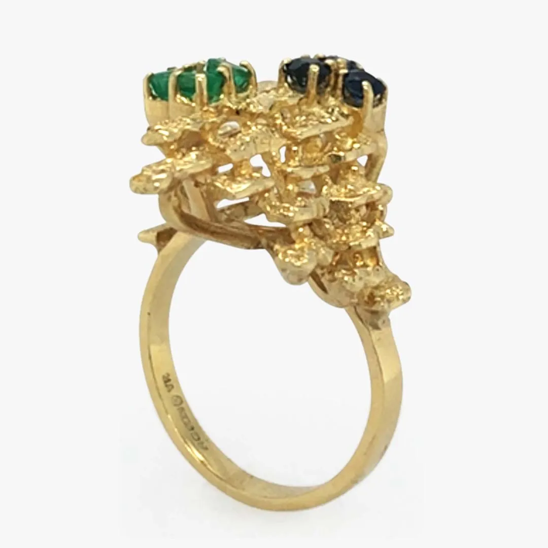 Emerald & Sapphire Ring