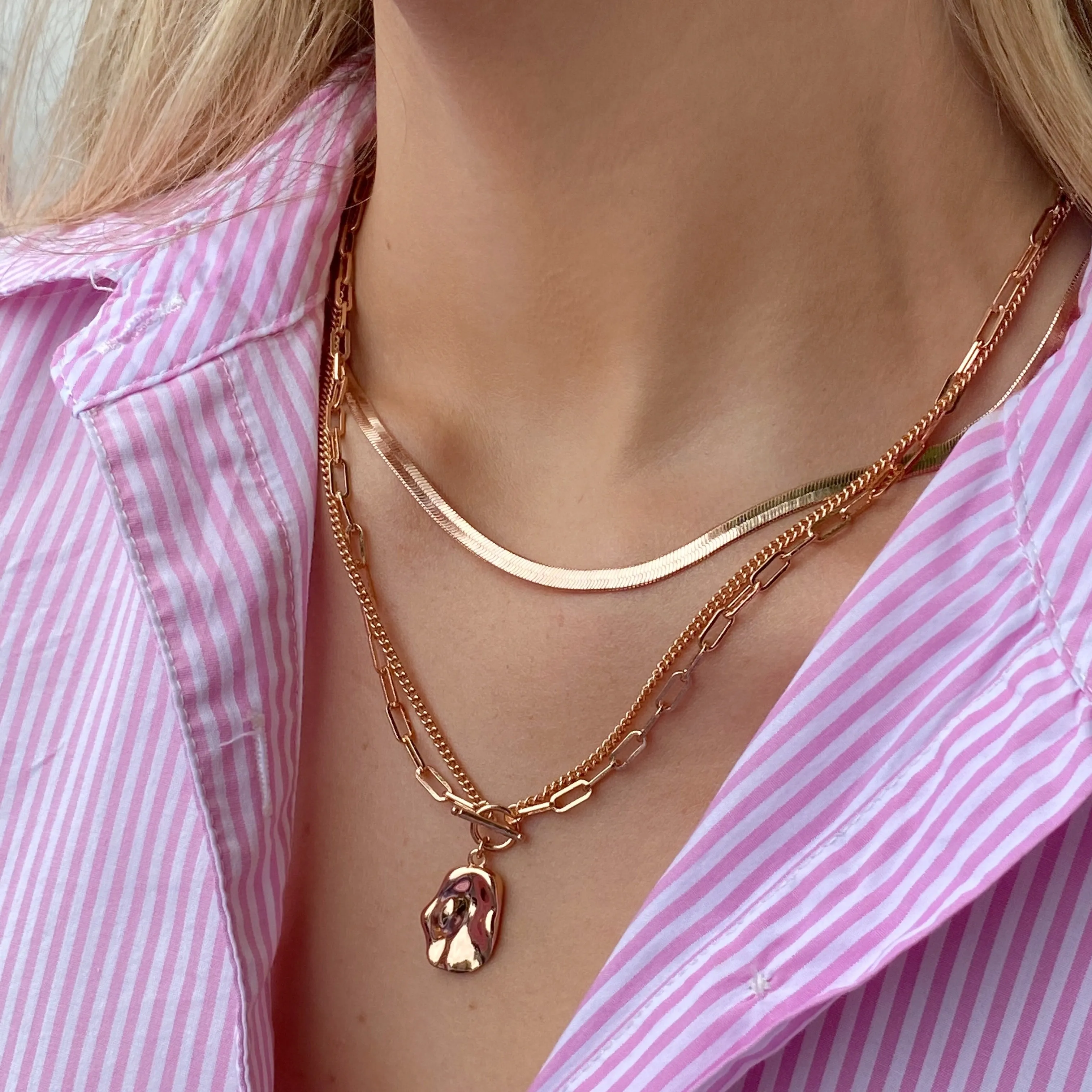 Estelle Rose Gold Necklace