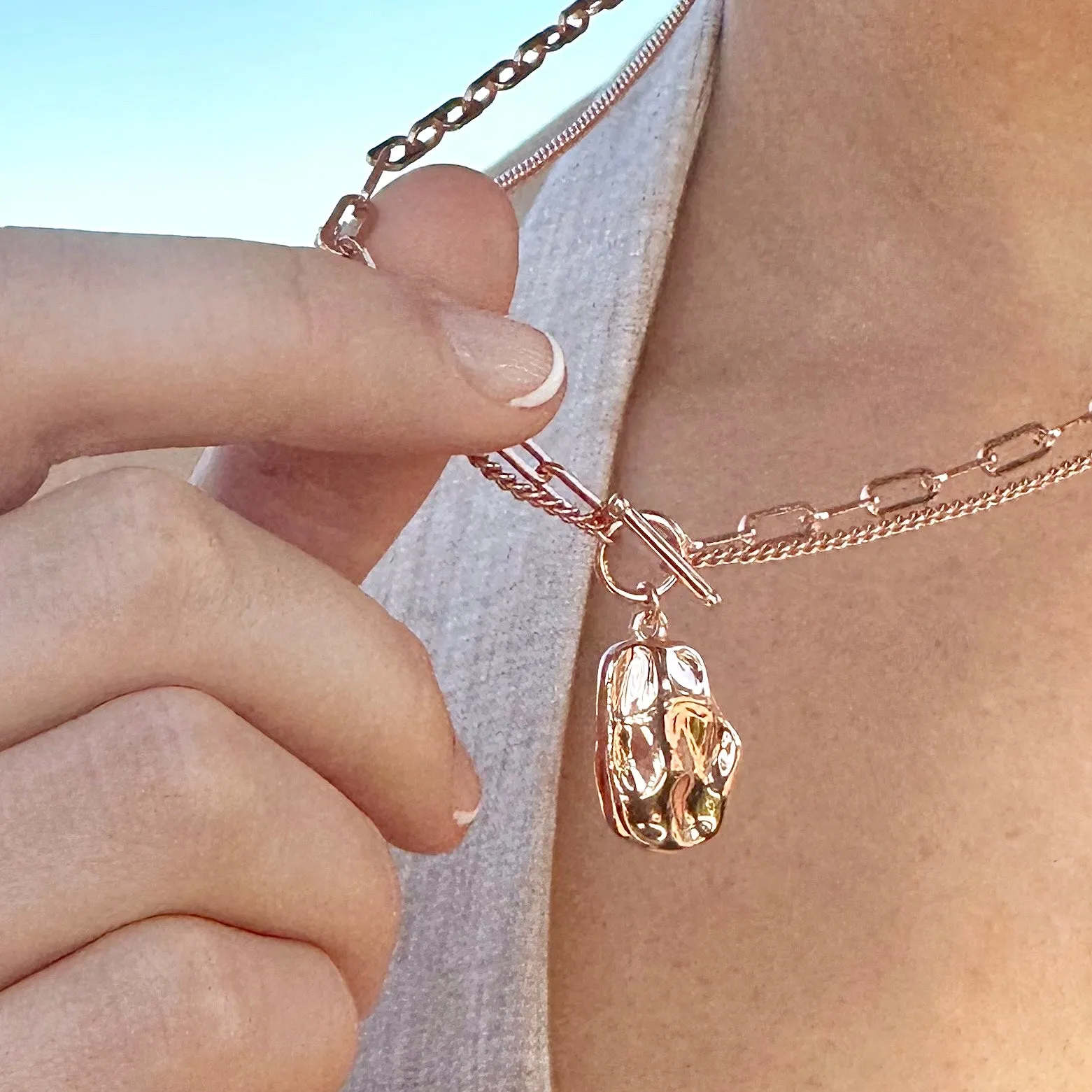Estelle Rose Gold Necklace