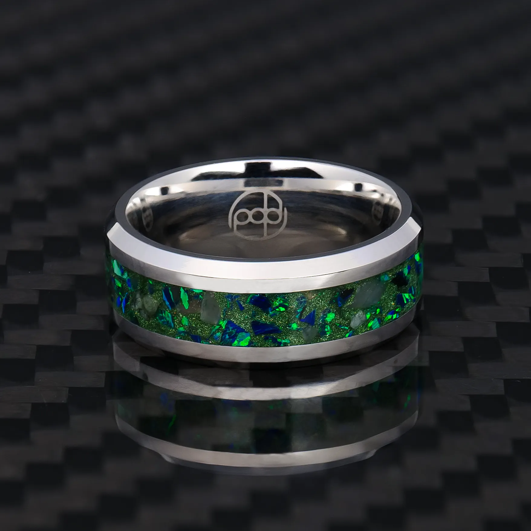 Evergreen Cobalt Chrome Glowstone Ring