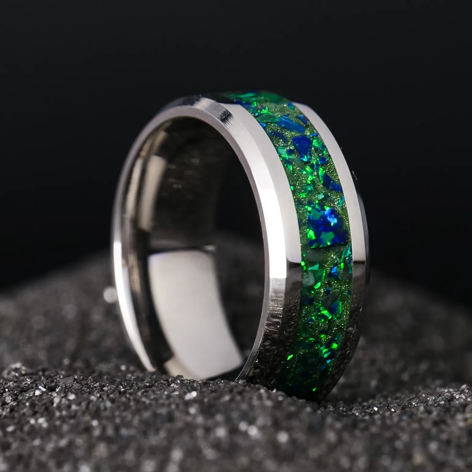 Evergreen Cobalt Chrome Glowstone Ring