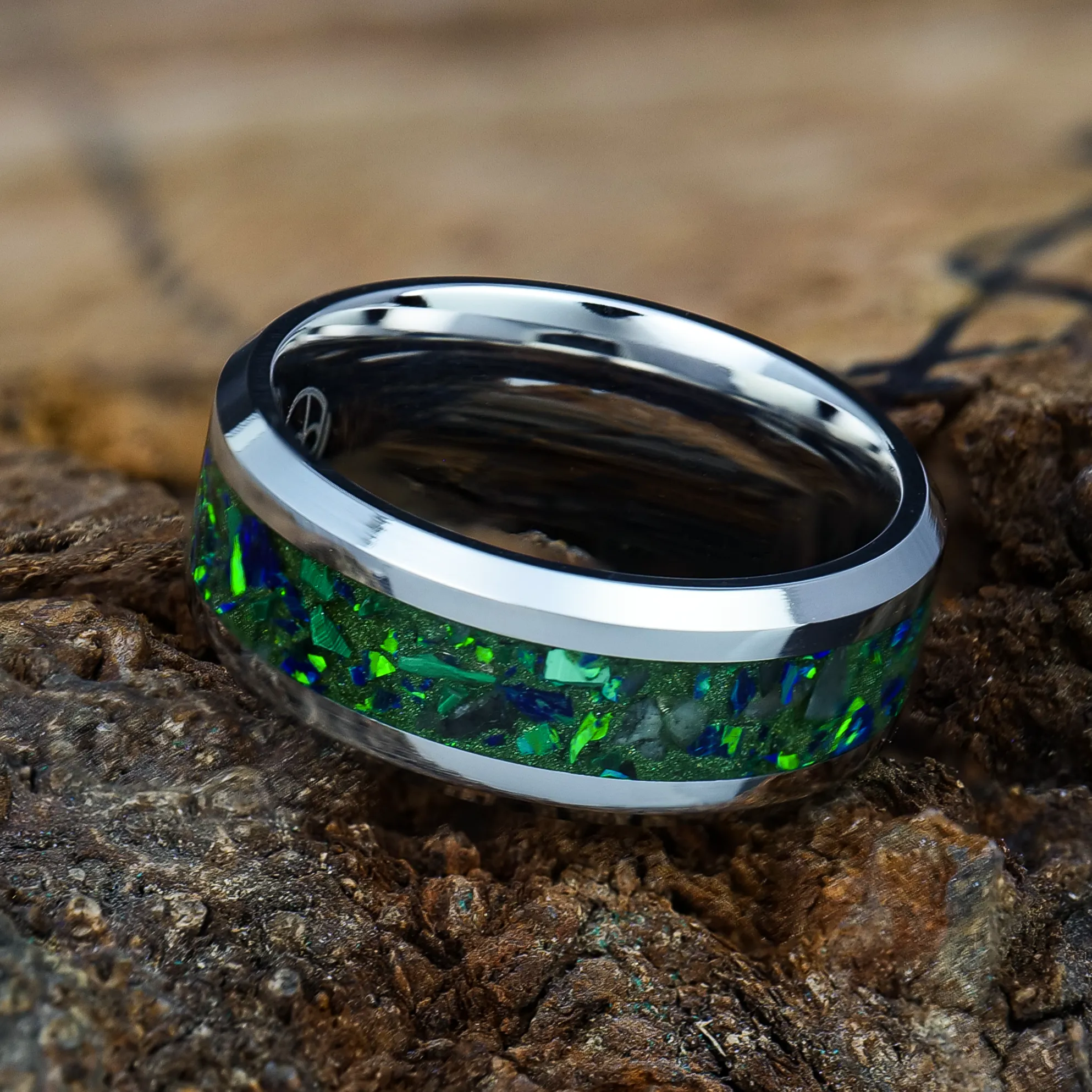 Evergreen Cobalt Chrome Glowstone Ring