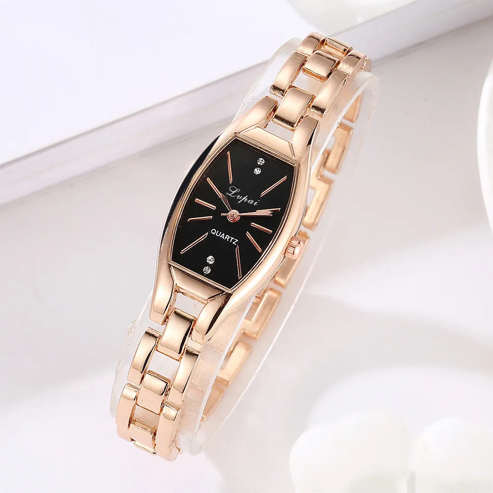 Fashion Ladies Women  Stainless Steel Rhinestone Quartz Wrist Watch