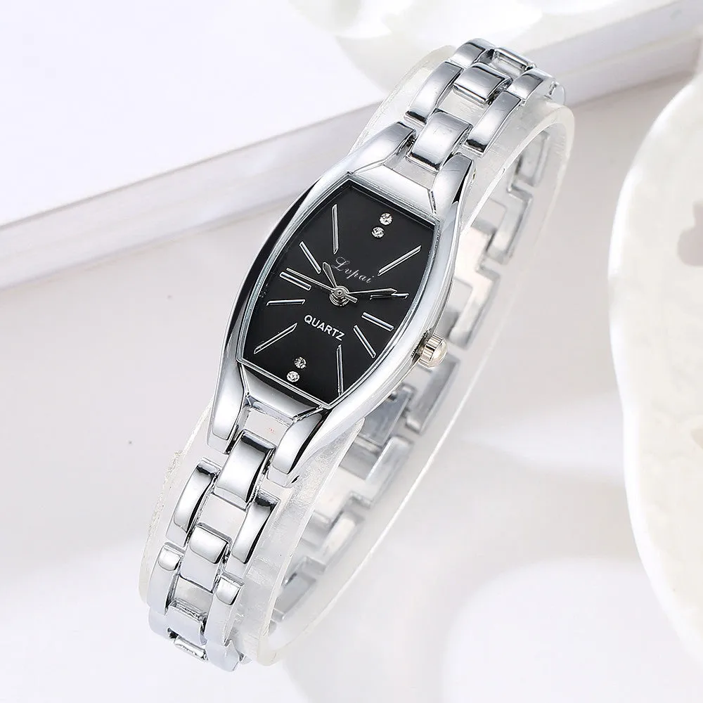 Fashion Ladies Women  Stainless Steel Rhinestone Quartz Wrist Watch
