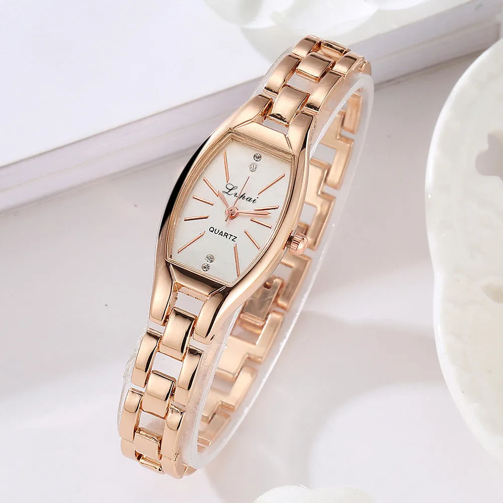 Fashion Ladies Women  Stainless Steel Rhinestone Quartz Wrist Watch