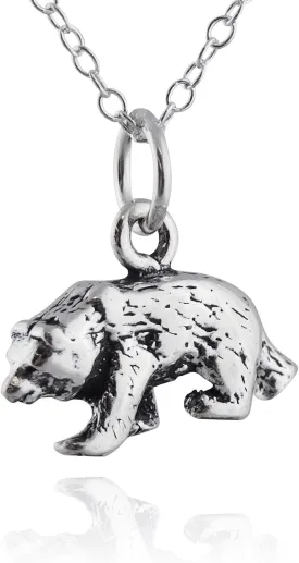 FashionJunkie4Life Sterling Silver Animals and Woodland Creatures Pendant Necklaces for Men and Women