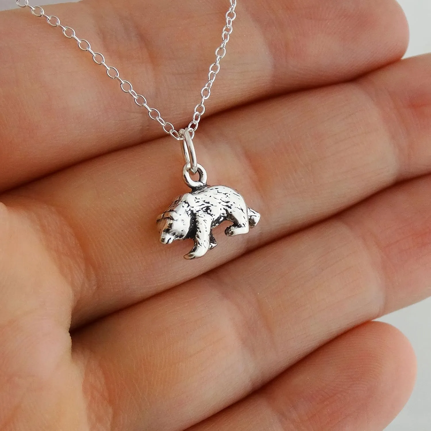 FashionJunkie4Life Sterling Silver Animals and Woodland Creatures Pendant Necklaces for Men and Women