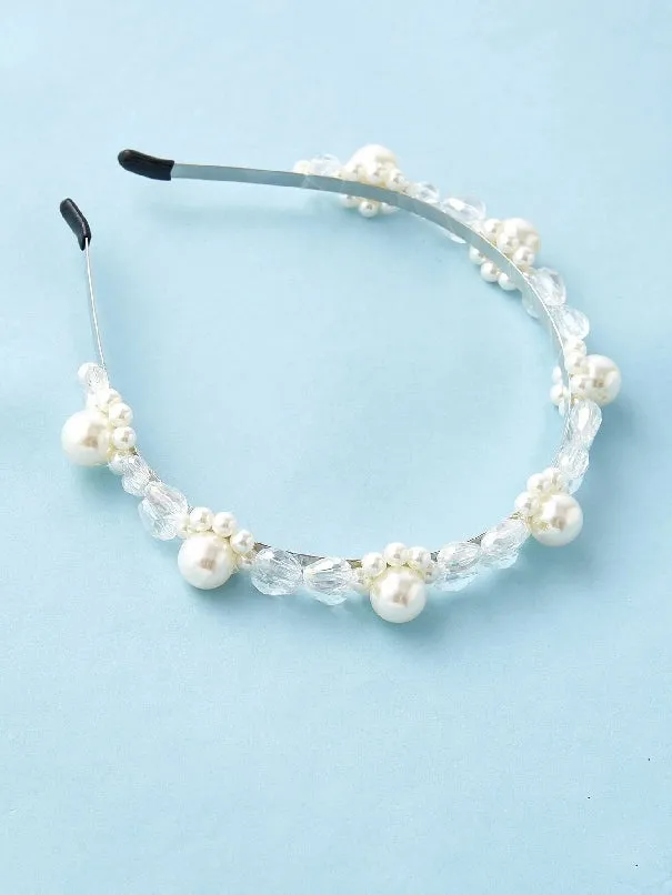 Faux Pearl Decor Hair Hoop