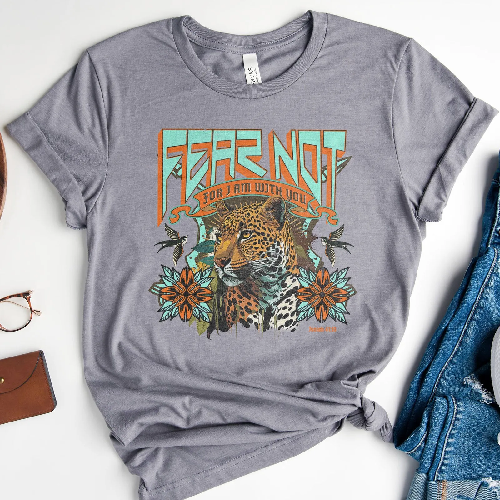 Fear Not Vintage Leopard Tee