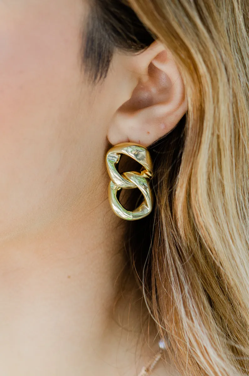 Fifa Double Link Earrings