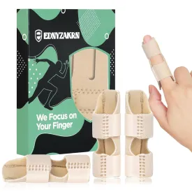 Finger Splints, Finger Brace for Trigger Finger - Broken Finger - Arthritis - Straightening - Support for Index - Middle - Ring