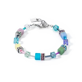 GeoCUBE® Iconic bracelet silver-ice pastels