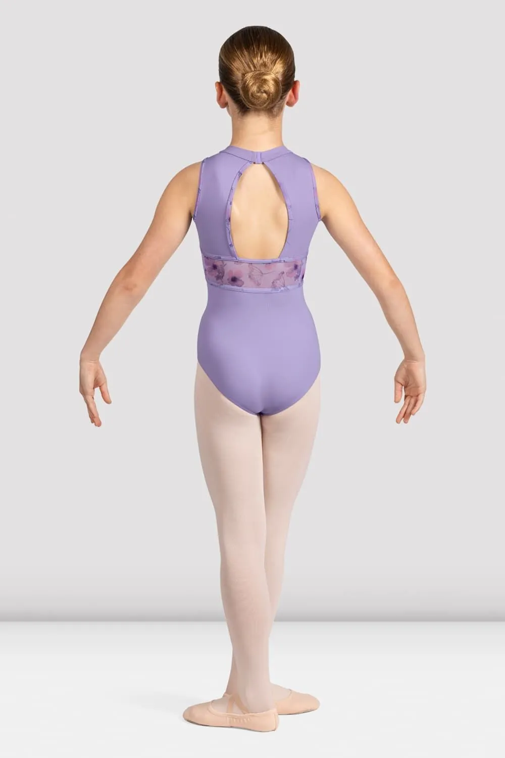 Floral Halterneck Leotard for Girls - Macie