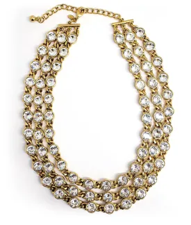 Gold and Crystal Necklace