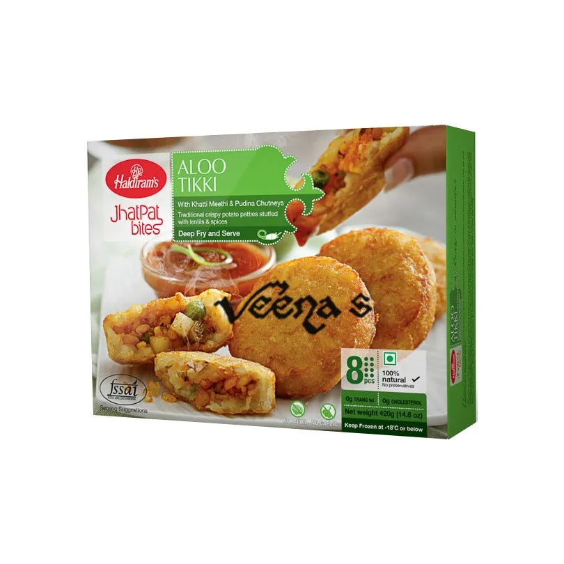 Haldiram's Aloo Tikki 8pcs 420g(BUY 1/GET 1 FREE)