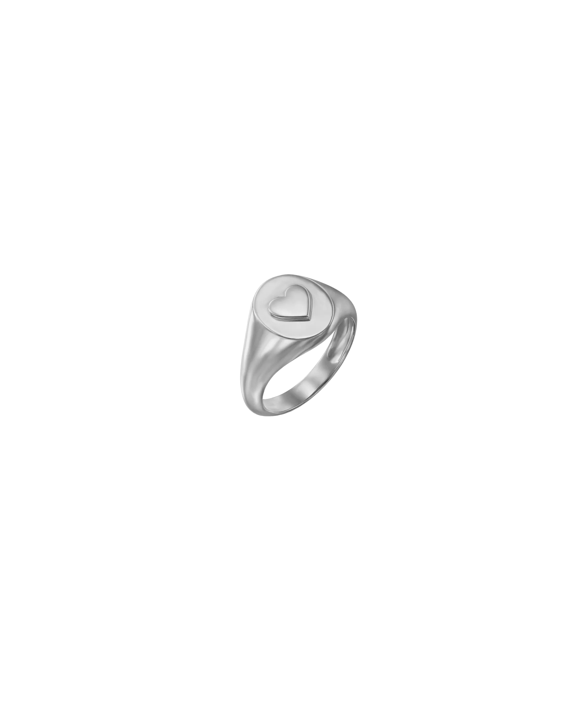 Heart Signet Ring - 18K Gold Vermeil