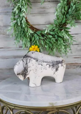 Horse Hair White Thin Medium Buffalo