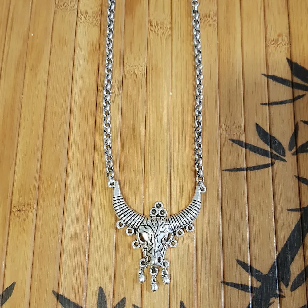 Imeora Bull Pendant With 23 inch Chain