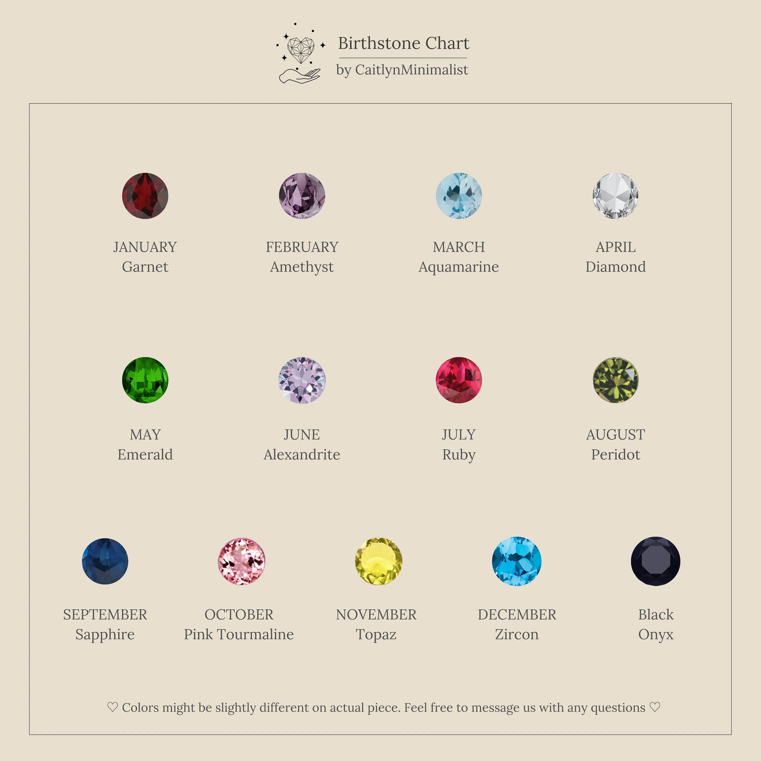 Interlocking Birthstone Bracelet
