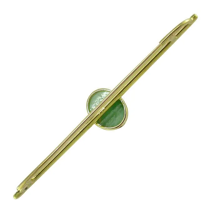 Jade Bar Brooch