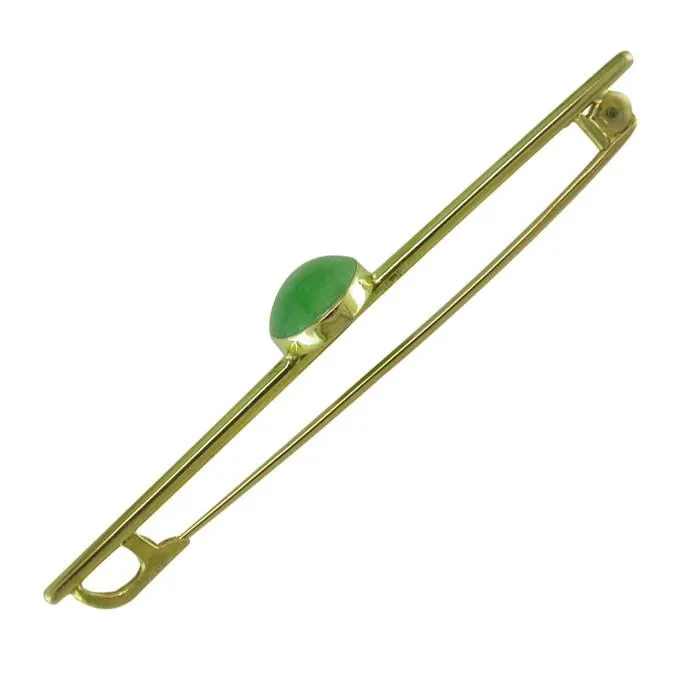 Jade Bar Brooch