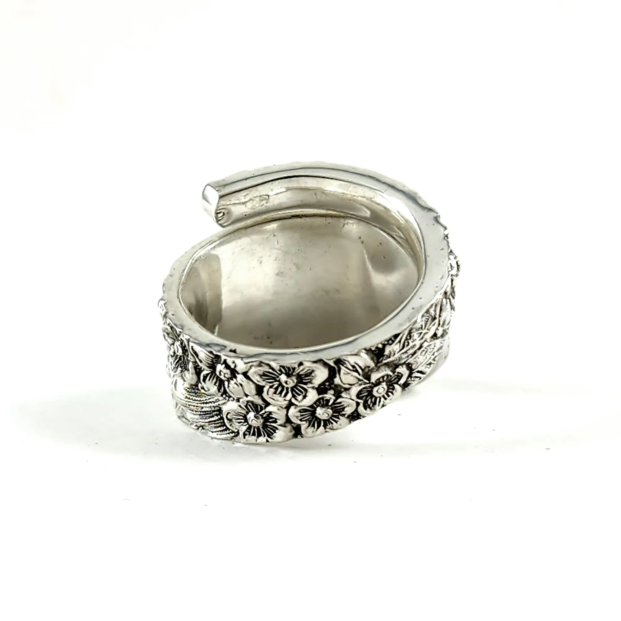 Kirk Stieff Rose Sterling Silver Wrap Around Spoon Ring