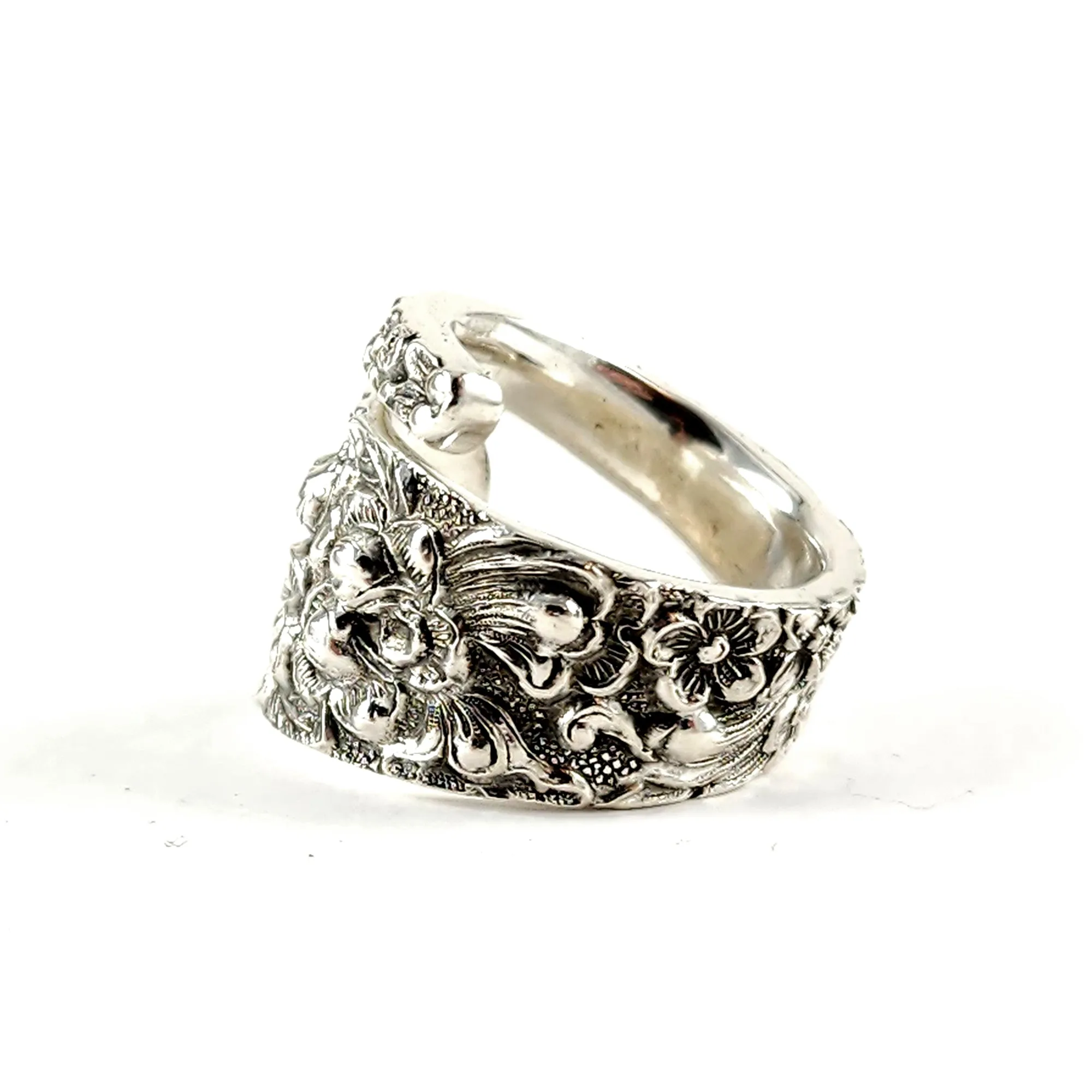 Kirk Stieff Rose Sterling Silver Wrap Around Spoon Ring