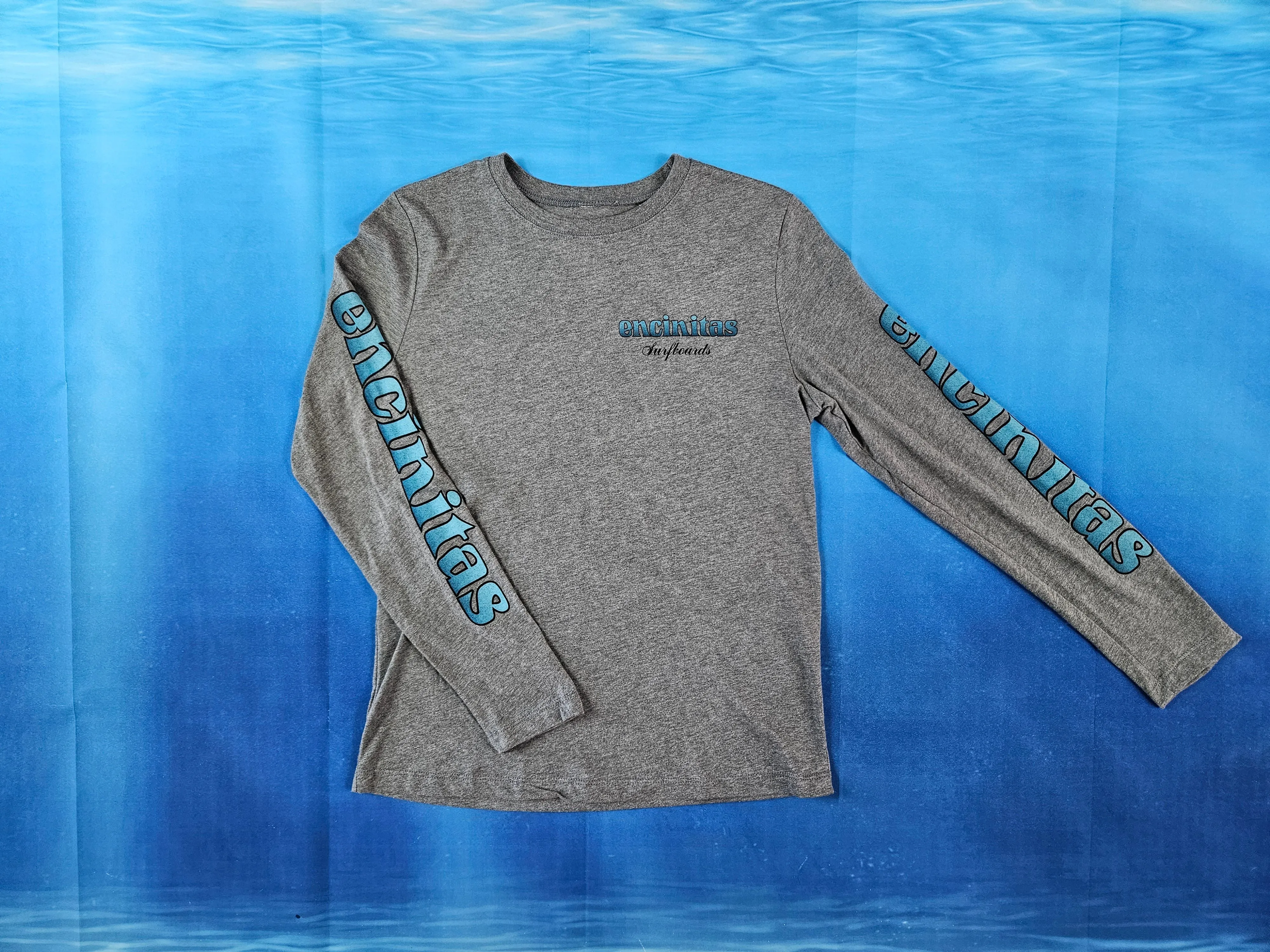 Ladies Blue Fade Long Sleeve Tee
