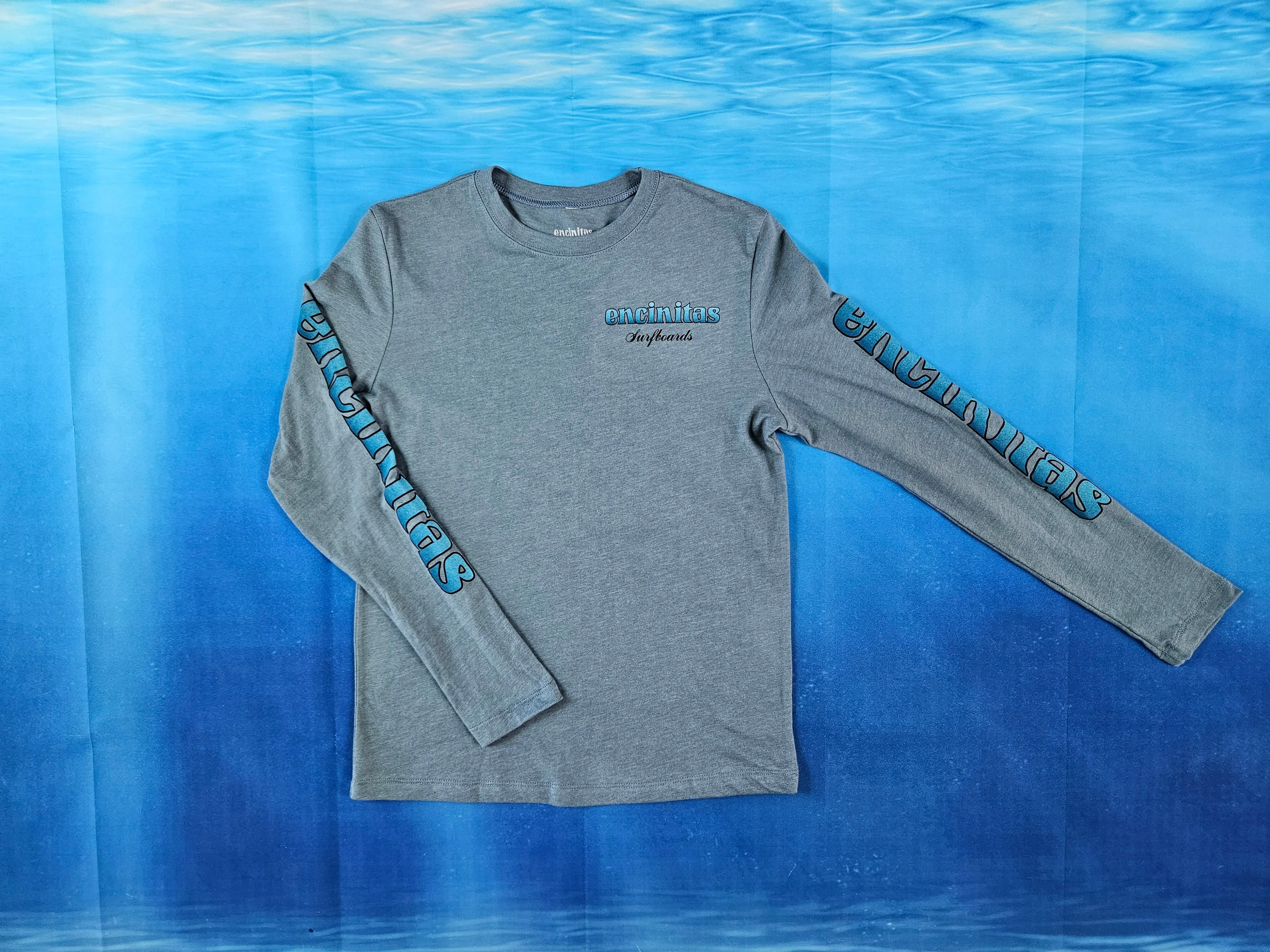 Ladies Blue Fade Long Sleeve Tee