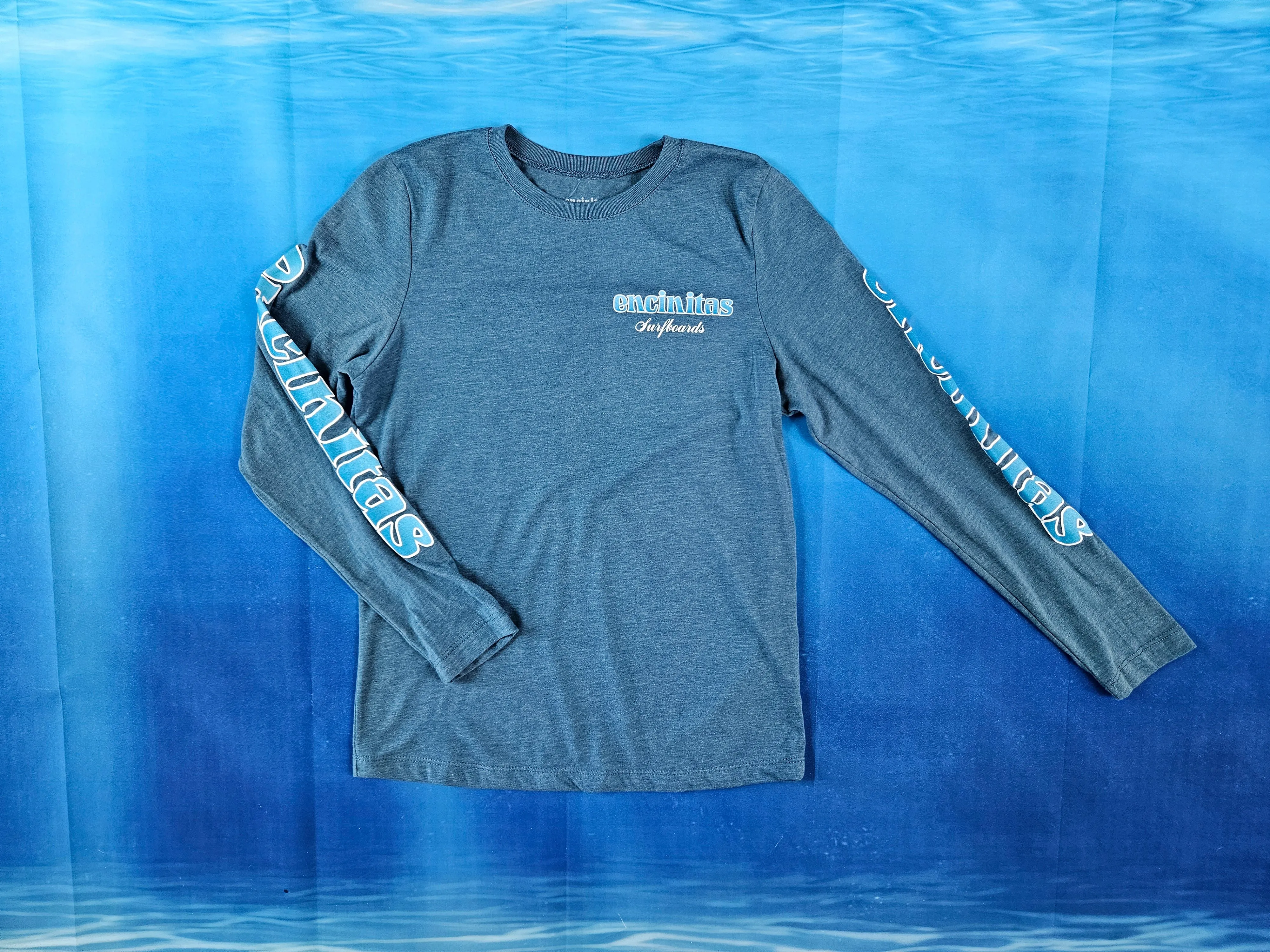 Ladies Blue Fade Long Sleeve Tee