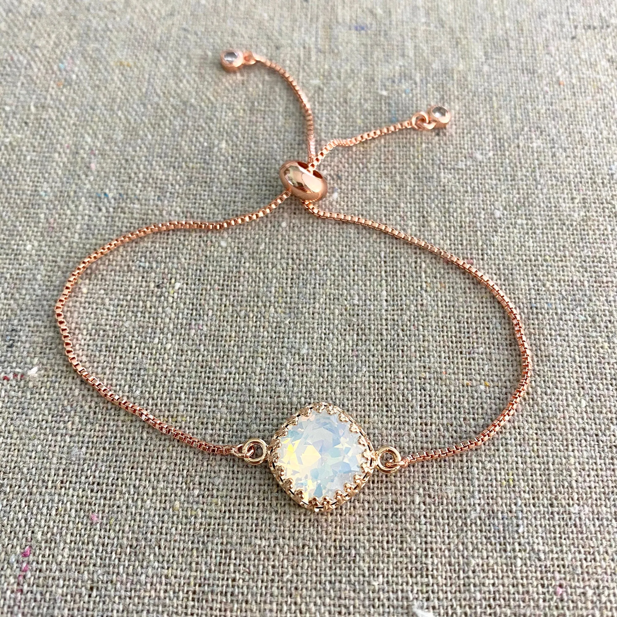 Large Cushion Crown Pavé Dangling Earrings, Necklace & Bracelet Set