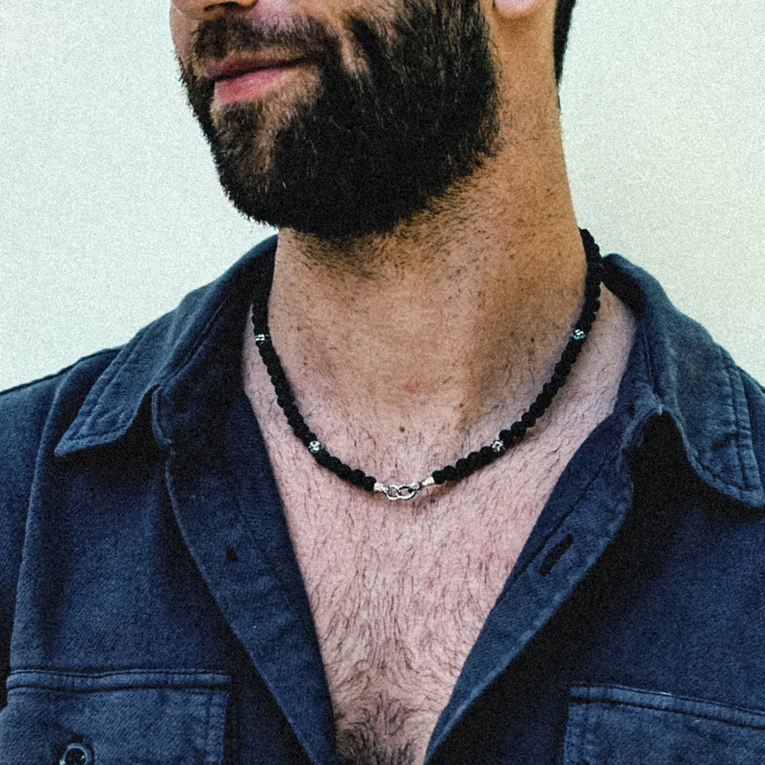 Lava Bead Herrenkette