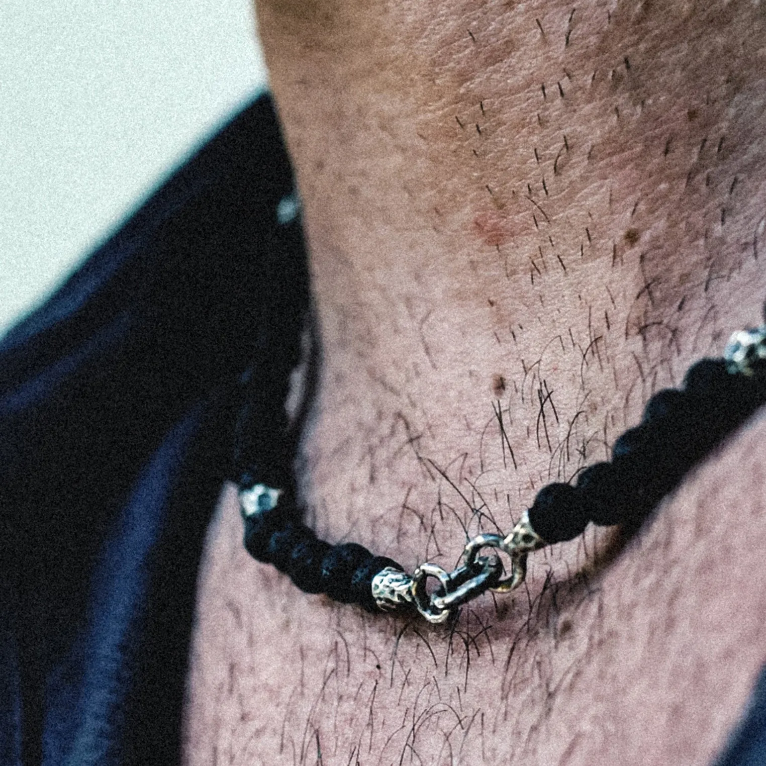 Lava Bead Herrenkette