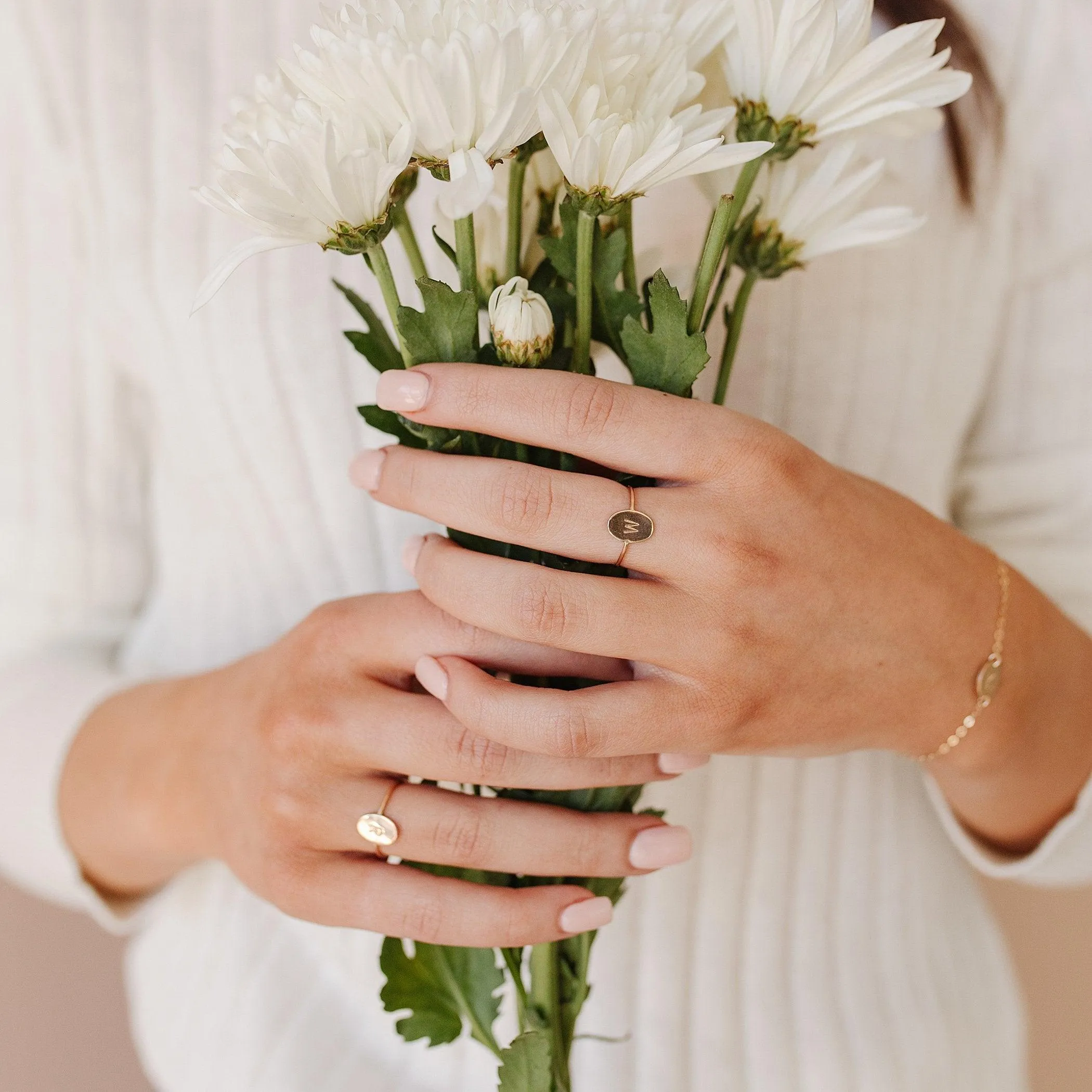 Lydia Initial Ring