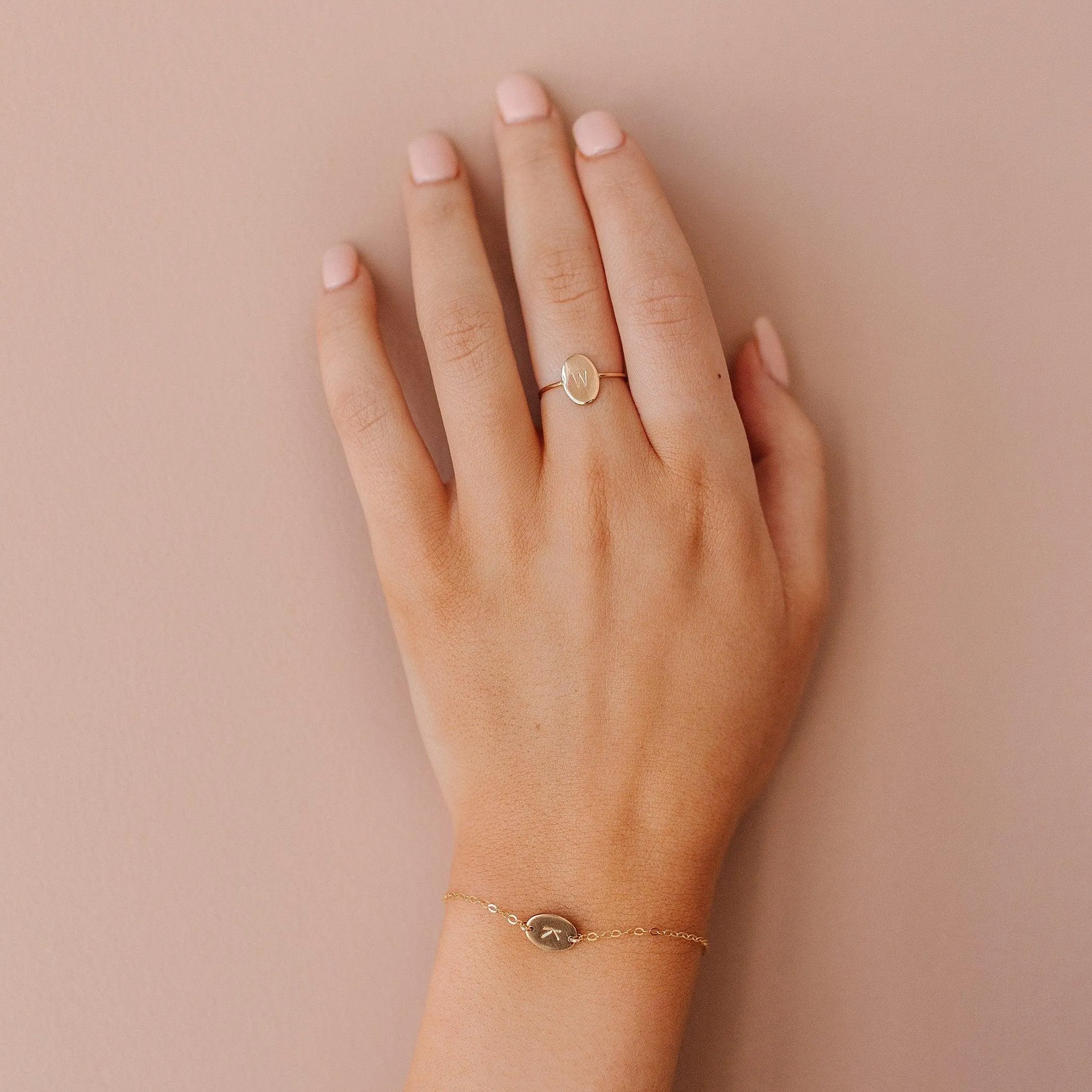 Lydia Initial Ring