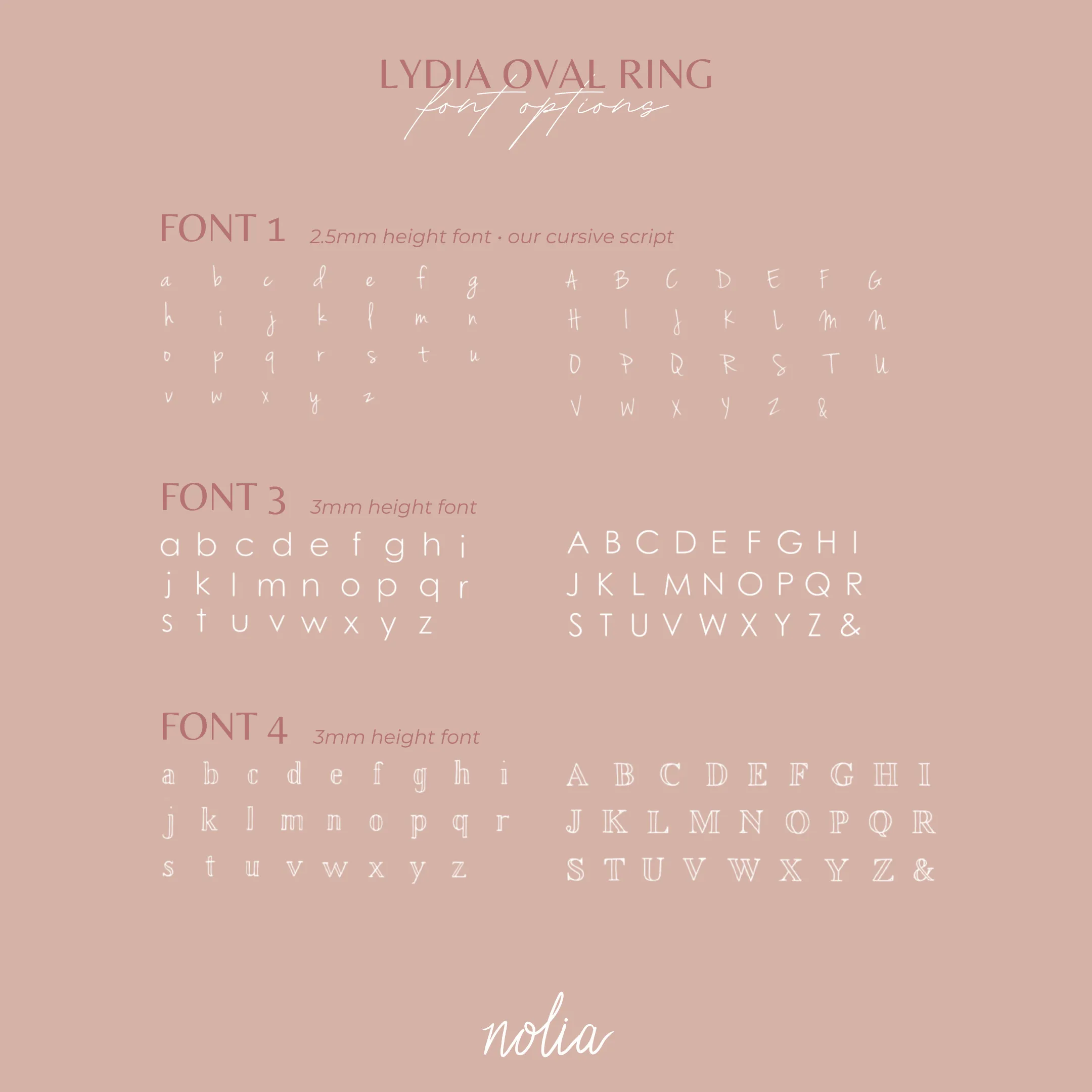 Lydia Initial Ring