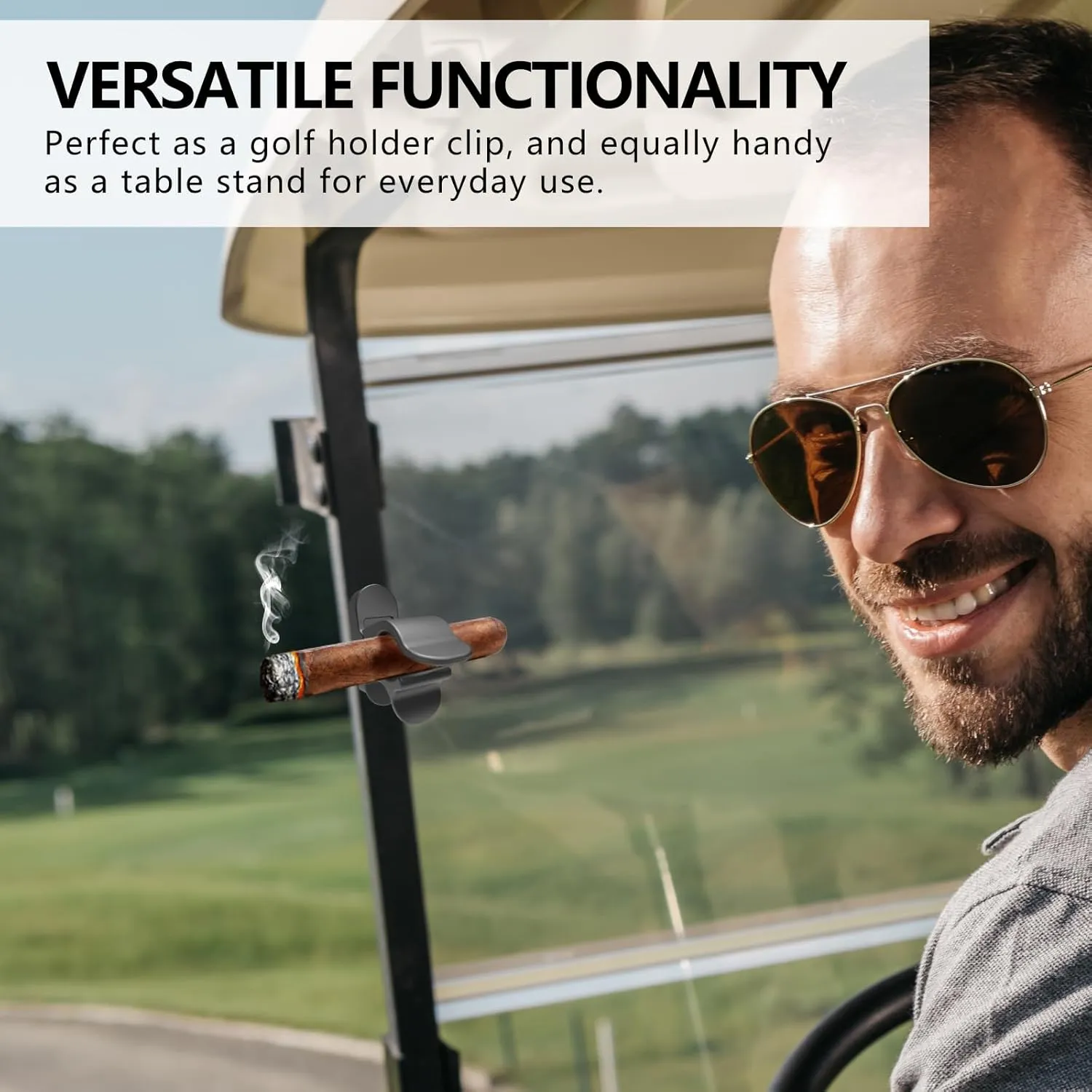 Magnetic Golf Holder Clip for Golf Cart, Aluminum Alloy Golf Cart Hold 30-80 Rings with Velvet Pouch, Golf Cart Accessories, Ideal Golf Gifts for Men