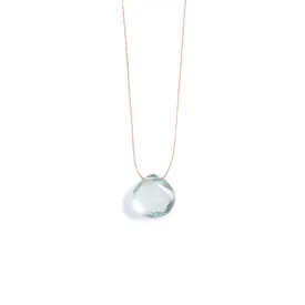 March Aquamarine Birthstone Necklace